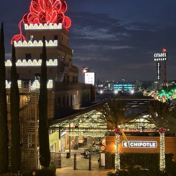 Citadel Outlets - A view of the Citadel Outlet from the parking structure - Outlet Stores Near Me - Los Angeles, California