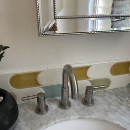 a sink and mirror