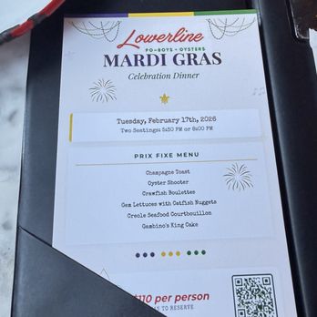 Lowerline - Menu - Cajun/Creole Near Me - Brooklyn, New York
