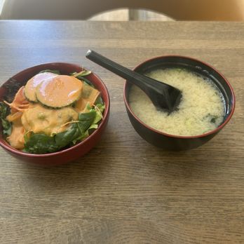 Fuji at WoC - Simple Salad and Miso Soup (G) - Japanese Near Me - Quincy, Massachusetts Fuji at WoC - Simple Salad and Miso Soup (G) - Japanese Near Me - Quincy, Massachusetts