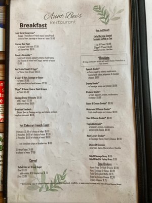 Menu photo 5 Aunt Bee's Cochranton, PA