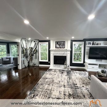 Ultimate Stone Surfaces - Panda White Porcelain - Countertop Installation Near Me Ultimate Stone Surfaces - Panda White Porcelain - Countertop Installation Near Me