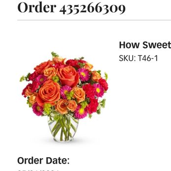 Jones the Florist - This was what it was supposed to look like, as this is the picture from my order that I paid $57.11. - Florists Near Me - Cincinnati, Ohio