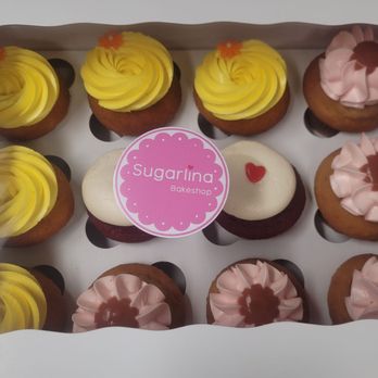 Sugarlina Bakeshop - Red Velvet Cupcake Guava Cupcake Mango-Lilikoi Cupcake @ Sugarlina Ward - Bakeries Near Me - Honolulu, Hawaii