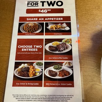 Texas Roadhouse - Menu 2/11/22 - Steakhouses Near Me - Bradenton, Florida