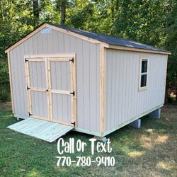 Andre Construction - 12' x 16' With A 7' Sidewall Height, 6' Double Doors, Pressure Treated Ramp & 1 Window  $3485.00
