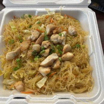Meng & Ging’s Kitchen - Pancit with chicken. - Pan Asian Near Me - Ketchikan, Alaska