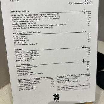Torotea - Menu - Coffee & Tea Near Me - Diamond Bar, California