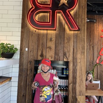 Black Rock Coffee Bar - Diana with a black Rock & Carmel Dark Chocolate - Coffee & Tea Near Me - Phoenix, Arizona