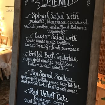 South Bend Bistro - The menu that Chef Lars created for our wedding. - French Near Me - Bend, Oregon