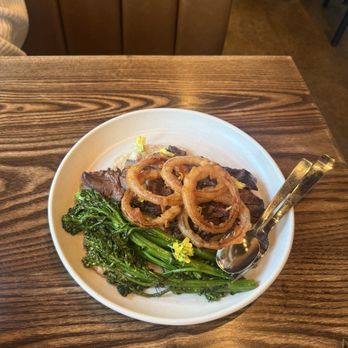 Nopa - Steak with onion rings - New American Near Me - San Francisco, California