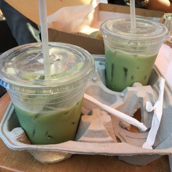 Cafe Dulce - Blueberry matcha latte....surprisingly good! - Coffee & Tea Near Me - Los Angeles, California