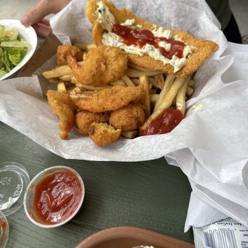 Shrimp N Stuff - Catfish and shrimp w/ fries - Seafood Near Me - Galveston, Texas
