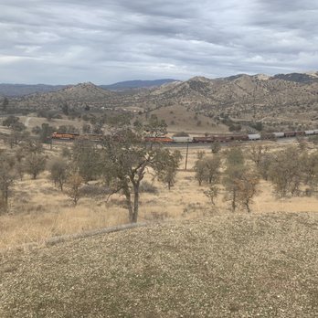 Tehachapi Loop - Tehachapi Loop with a train. - Landmarks & Historical Buildings Near Me - Keene, California