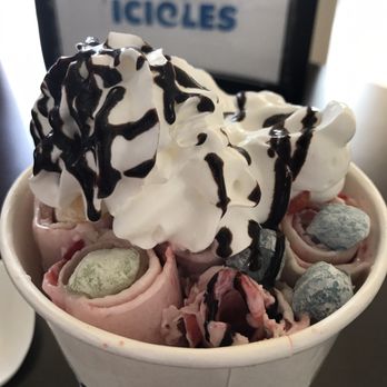 Icicles - Strawberry fantasy with whipped cream and Mochi. - Desserts Near Me - Newark, California