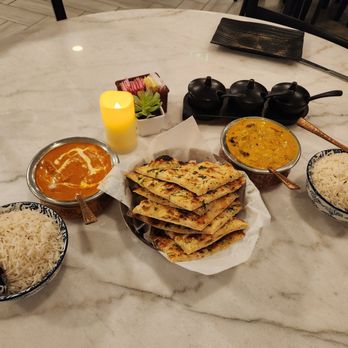 India Hut Restaurant - 45. Chicken Makhni 82. Kadhi Kofta 17. Garlic Naan - Indian Near Me - Indianapolis, Indiana