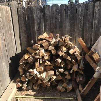 Holiday Firewood - First delivery, 2' deep. Line on fence is 4'. - Firewood Near Me - Altadena, California Holiday Firewood - First delivery, 2' deep. Line on fence is 4'. - Firewood Near Me - Altadena, California