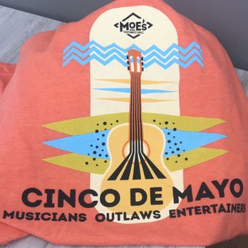 Moe's Southwest Grill - Cinco de Mayo Tshirts free for today - 5.5.24 - 1st 30 customers - Mexican Near Me - Wesley Chapel, Florida Moe's Southwest Grill - Cinco de Mayo Tshirts free for today - 5.5.24 - 1st 30 customers - Mexican Near Me - Wesley Chapel, Florida