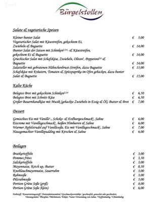 Menu photo 2 Bürgelstollen Kronberg, HE Menu photo 2 Bürgelstollen Kronberg, HE