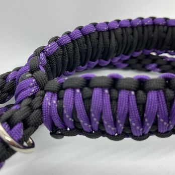 Personal ParaWear - 4.5' Python leash with Reflective Purple and Black with a free poop bag ring! - Pet Stores Near Me - Upland, California Personal ParaWear - 4.5' Python leash with Reflective Purple and Black with a free poop bag ring! - Pet Stores Near Me - Upland, California