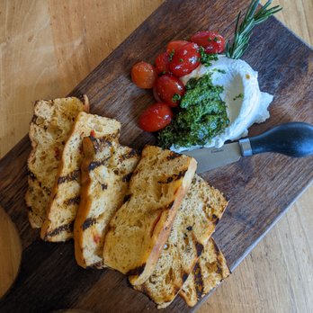 Cafe Terigo - Housemade Ricotta Cheese, basil pesto, tomato and toasted bread - Italian Near Me - Park City, Utah
