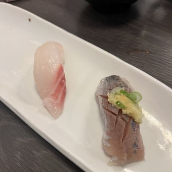 Taiko - Snapper Nigiri and Spanish Mackerel Nigiri - Japanese Near Me - Irvine, California Taiko - Snapper Nigiri and Spanish Mackerel Nigiri - Japanese Near Me - Irvine, California