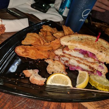 Buffalo River Works - Fish Reuben - I wish it wasn't a double decker but it was good! - Venues & Event Spaces Near Me - Buffalo, New York
