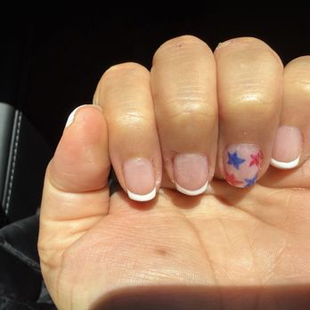 Gallery Nails & Spa - 4th of July Nails with French tips - Nail Salons Near Me - Vacaville, California Gallery Nails & Spa - 4th of July Nails with French tips - Nail Salons Near Me - Vacaville, California