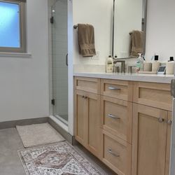 TileNCounters - New and previous bathroom