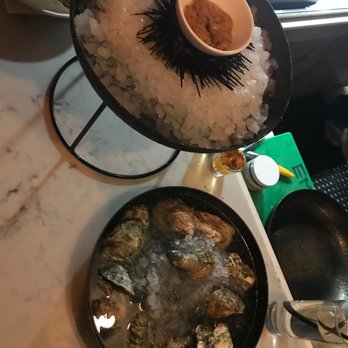 Stern and Bow - Sea Urchin, Live Scallops, Oysters, Caviar, Shot of Whiskey - Pizza Near Me - Closter, New Jersey Stern and Bow - Sea Urchin, Live Scallops, Oysters, Caviar, Shot of Whiskey - Pizza Near Me - Closter, New Jersey
