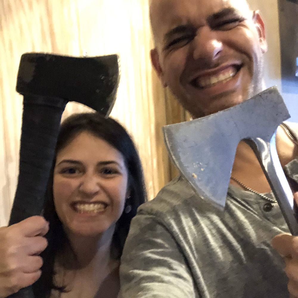 Extreme Axe Throwing Hollywood - Ready to get our axe on! - Axe Throwing Near Me - Hollywood, Florida Extreme Axe Throwing Hollywood - Ready to get our axe on! - Axe Throwing Near Me - Hollywood, Florida