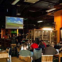 Billiard centrum MSK - Seating area with big screen