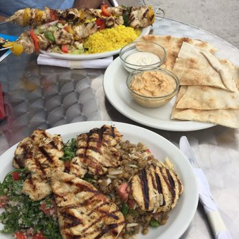 Talia's Grille - Custom chicken platter with tabbouleh and lentil salad. Hummus (with pita and tahini) Chicken kebab platter with extra chicken kebab. - Mediterranean Near Me - Philadelphia, Pennsylvania Talia's Grille - Custom chicken platter with tabbouleh and lentil salad. Hummus (with pita and tahini) Chicken kebab platter with extra chicken kebab. - Mediterranean Near Me - Philadelphia, Pennsylvania