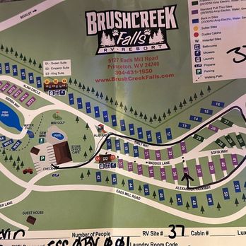 Brushcreek Falls Rv Resort - Map - Campgrounds Near Me - Princeton, West Virginia Brushcreek Falls Rv Resort - Map - Campgrounds Near Me - Princeton, West Virginia