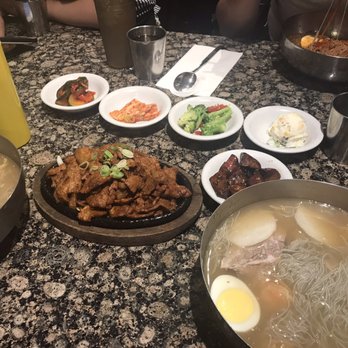 Tofu Story - Mul naengmyun and Spicy pork - Korean Near Me - Queens, New York