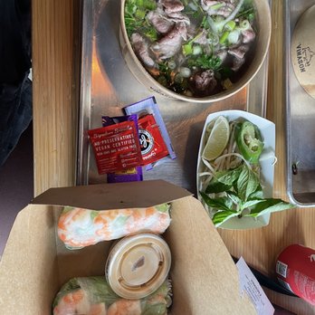 Vinason Pho Kitchen - Kent - Steak Pho and Wild Gulf Shrimp Spring Roll - Vietnamese Near Me - Kent, Washington Vinason Pho Kitchen - Kent - Steak Pho and Wild Gulf Shrimp Spring Roll - Vietnamese Near Me - Kent, Washington
