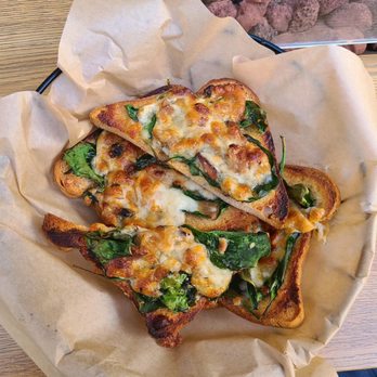 Soul Cafe - Gluten Free - Wild Mushroom Spinach and Cheese Toast - Cafes Near Me - Olympia, Washington Soul Cafe - Gluten Free - Wild Mushroom Spinach and Cheese Toast - Cafes Near Me - Olympia, Washington