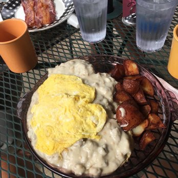 Hazel's Diner And Bakery - Ronnie's Biscuits & sausage gravy/scrambled eggs - Breakfast & Brunch Near Me - Hebron, Illinois Hazel's Diner And Bakery - Ronnie's Biscuits & sausage gravy/scrambled eggs - Breakfast & Brunch Near Me - Hebron, Illinois