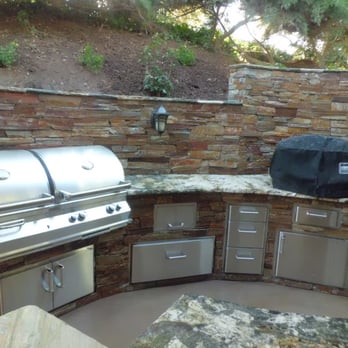 Ron Sutherland Masonry - Outdoor Kitchen with thin veneer Natural Stone - Masonry/Concrete Near Me Ron Sutherland Masonry - Outdoor Kitchen with thin veneer Natural Stone - Masonry/Concrete Near Me