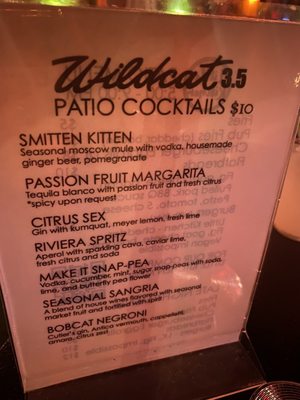 Menu photo 2 Wildcat Lounge Santa Barbara, CA Menu photo 2 Wildcat Lounge Santa Barbara, CA