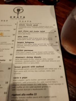 Menu photo 8 GRATA Italian Eatery Windsor, CA