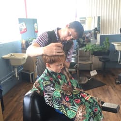 Anderson Hair Care - MJ getting his first Virginia cut.