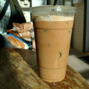 The Organic Bean Cafe - Iced latte with coconut milk and vanilla ghee - Coffee & Tea Near Me - Mesa, Arizona