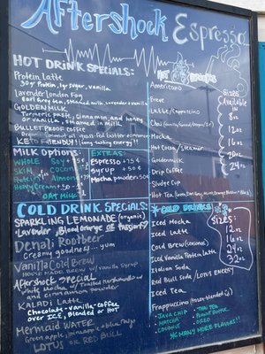 Menu photo 1 Aftershock Espresso Anchorage, AK