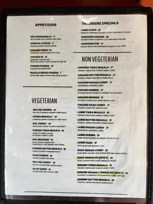 Menu photo 2 Tandoori Express Oakhurst, CA Menu photo 2 Tandoori Express Oakhurst, CA