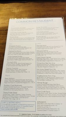 Menu photo 5 Common Restaurant  Savannah, GA