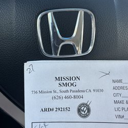 Mission Smog - Mission Smog receipt .