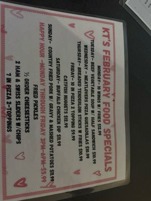 Menu photo 1 KT's Pub Plainfield, IN
