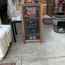 Wait to be seated