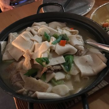 Sumiao Hunan Kitchen - Braised chiba tofu ~ light, savory tofu stew with pork belly, scallions, and bell pepper - Chinese Near Me - Cambridge, Massachusetts
